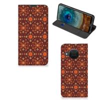 Nokia X20 | X10 | Hoesje met Magneet | Batik Brown