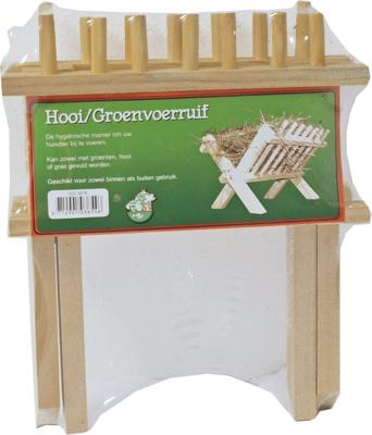 Houten hooi-/groenvoerruif 23 cm - Gebr de boon