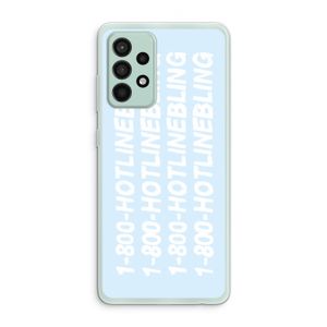 Hotline bling blue: Samsung Galaxy A52s 5G Transparant Hoesje
