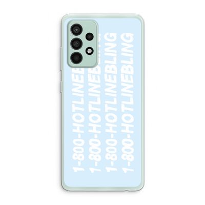Hotline bling blue: Samsung Galaxy A52s 5G Transparant Hoesje