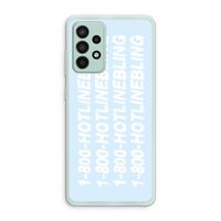 Hotline bling blue: Samsung Galaxy A52s 5G Transparant Hoesje