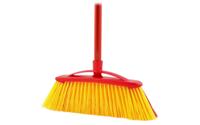 Vileda 112091 bezem Buiten Zwart, Rood, Geel Zachte/harde haren Polyethyleentereftalaat (PET)