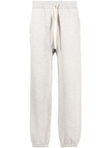 Jil Sander pantalon de jogging en coton à lien de resserrage - Gris