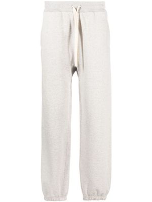 Jil Sander pantalon de jogging en coton à lien de resserrage - Gris