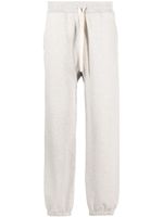 Jil Sander pantalon de jogging en coton à lien de resserrage - Gris