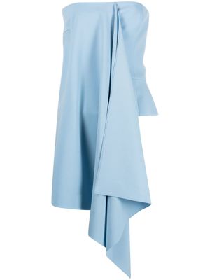 Del Core haut-bustier à design drapé - Bleu