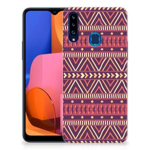 Samsung Galaxy A20s TPU bumper Aztec Paars