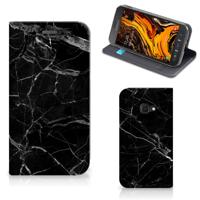 Samsung Galaxy Xcover 4s | Standcase | Marmer Zwart - Origineel Cadeau Vader