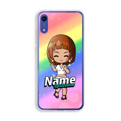 Chibi Maker vrouw: Honor Play 8A Transparant Hoesje