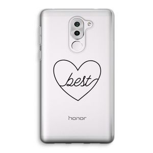 Best heart black: Honor 6X Transparant Hoesje