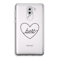 Best heart black: Honor 6X Transparant Hoesje