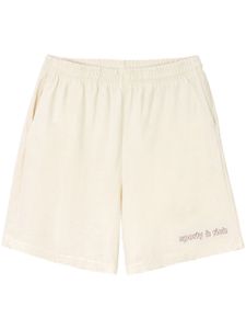 Sporty & Rich short en coton à logo brodé - Blanc