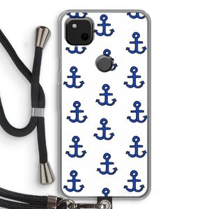 Ankers: Pixel 4a Transparant Hoesje met koord