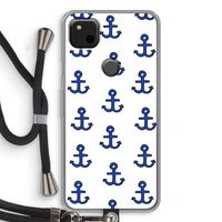 Ankers: Pixel 4a Transparant Hoesje met koord