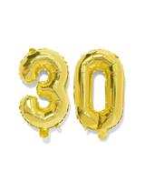 HEMA Folieballon getal 30 60cm goud (goud)