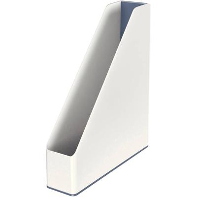 Leitz WOW Duo 53621001 Tijdschriftencassette DIN A4, DIN C4 Wit, Grijs Polystereen 1 stuk(s)