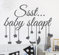 Babykamer muurstickers Baby slaapt - thumbnail