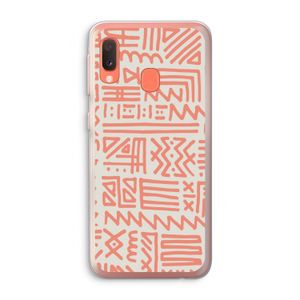 Marrakech Pink: Samsung Galaxy A20e Transparant Hoesje
