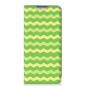 Xiaomi 12 | 12X Hoesje met Magneet Waves Green