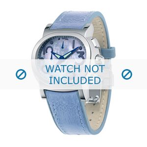 Festina horlogeband F16125.2 Leder Blauw 23mm + blauw stiksel