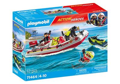 Playmobil Act!on Heros 71464 Brandweerboot met Aqua scooter