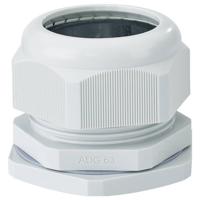 Hensel 36001083 Wartel Slagvast, Met borgmoer, Met trekontlasting, Met dichting M63 Kunststof Grijs 1 stuk(s)