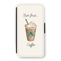 But first coffee: iPhone 12 Pro Flip Hoesje