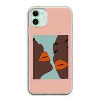 Orange lips: iPhone 11 Transparant Hoesje