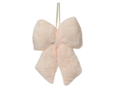 Strik kunst bont roze 30 cm
