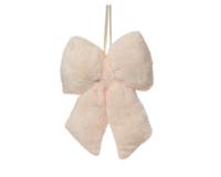 Strik kunst bont roze 30 cm