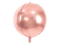 Folie Ballon Bal Metallic Rose Goud 40cm - thumbnail