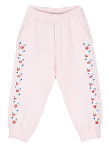 Monnalisa pantalon de jogging à fleurs - Rose