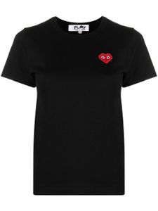 Comme Des Garçons Play t-shirt à patch logo - Noir