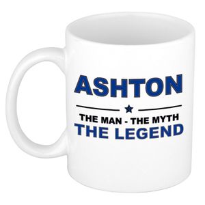 Ashton The man, The myth the legend cadeau koffie mok / thee beker 300 ml
