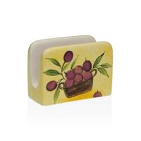 Servethouder Versa Keramisch 5 x 8 x 11 cm Olijf - thumbnail