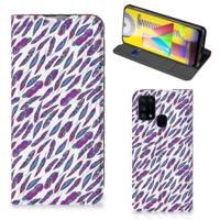 Samsung Galaxy M31 | Hoesje met Magneet | Feathers Color