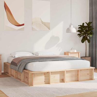 Bedframe Massief grenenhout 160 x 200 cm Massief grenenhout