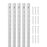 VEVOR Plankrail 990mm 10-pack Verstelbare Wandplank Pilasters Gemaakt van Staal