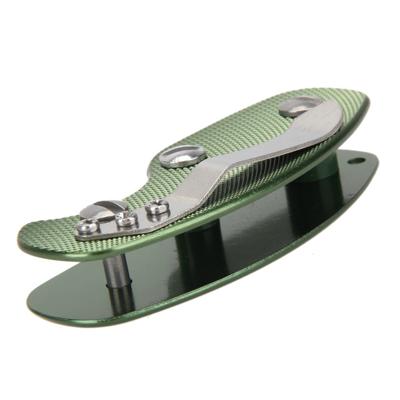 Draagbare metalen Sleutelopslag clip met Rugclip van aluminiumlegering (groen)
