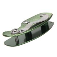 Draagbare metalen Sleutelopslag clip met Rugclip van aluminiumlegering (groen)