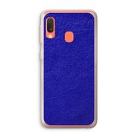 Majorelle Blue: Samsung Galaxy A20e Transparant Hoesje
