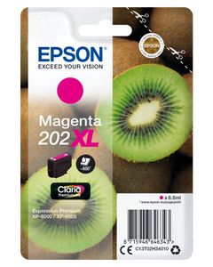 Epson Kiwi Singlepack Magenta 202XL Claria Premium Ink