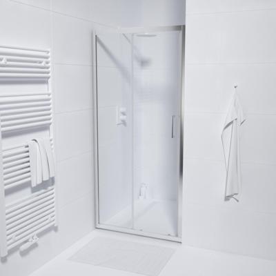 Saniclass ID06 Quick Fit Schuifdeur - 90x190cm - 6mm veiligheidsglas - alu profiel - anti kalk - chroom SAQ6121-90