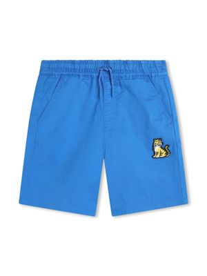 Kenzo Kids short de sport à logo brodé - Bleu