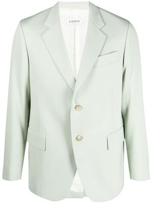 Lanvin blazer en laine à simple boutonnage - Vert