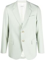 Lanvin blazer en laine à simple boutonnage - Vert