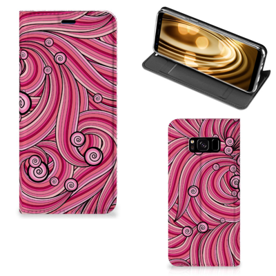 Samsung Galaxy S8 | Bookcase | Swirl Pink