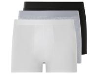 LIVERGY 3 heren boxers (3XL, Zwart/grijs/wit)