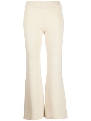 St. Agni pantalon évasé en maille - Tons neutres