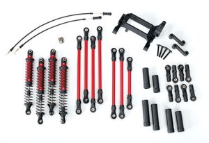 Long Arm Lift Kit, TRX-4, complete - Rood (TRX-8140R)